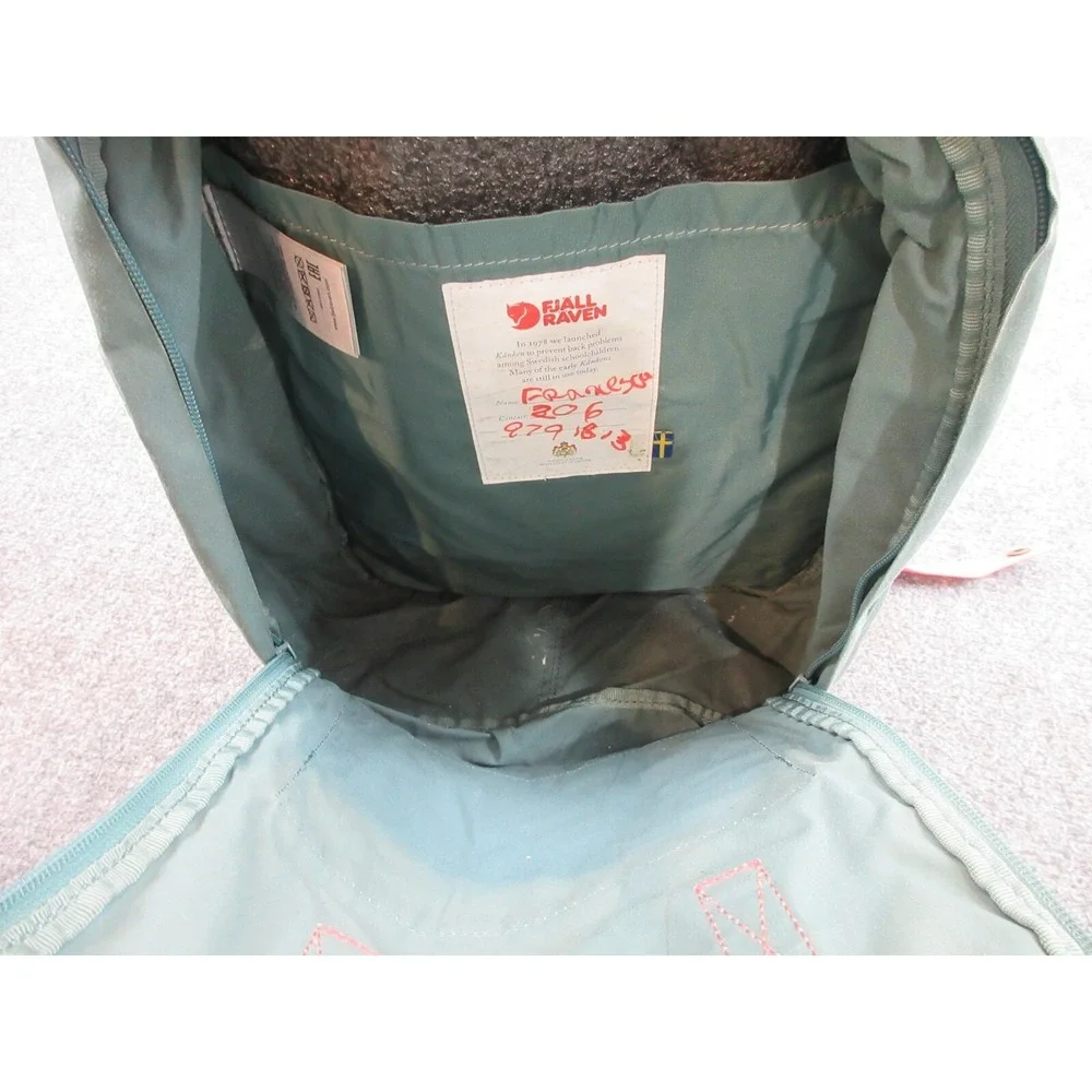 Fjallraven Kanken Sling‎ Mini Backpack Frost Green Coral Pink Casual Pocket